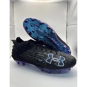 Under Armour Blur Smoke Suede 2.0 Football Cleats Mens Black 3027978 001 Sz 12